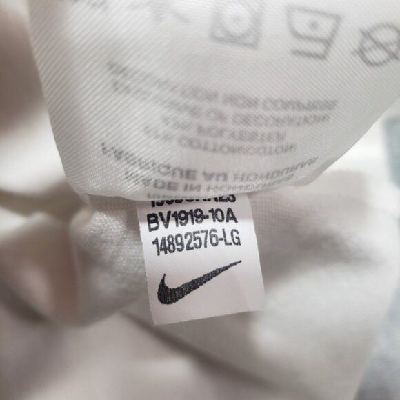Nike BSBL Shirt Mens Large White Short Sleeve Tee Dri-fit Baseball - Picture 11 of 16
